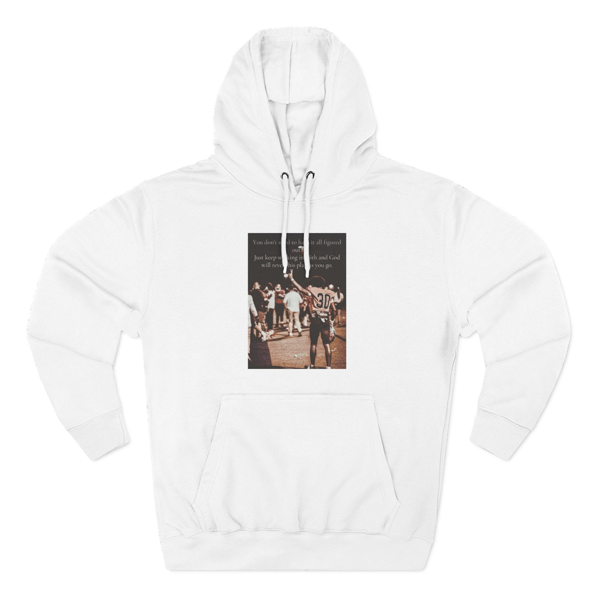🏈 Faith & Football Fleece Hoodie - "Walking in Faith" Edition Fleece Hoodie