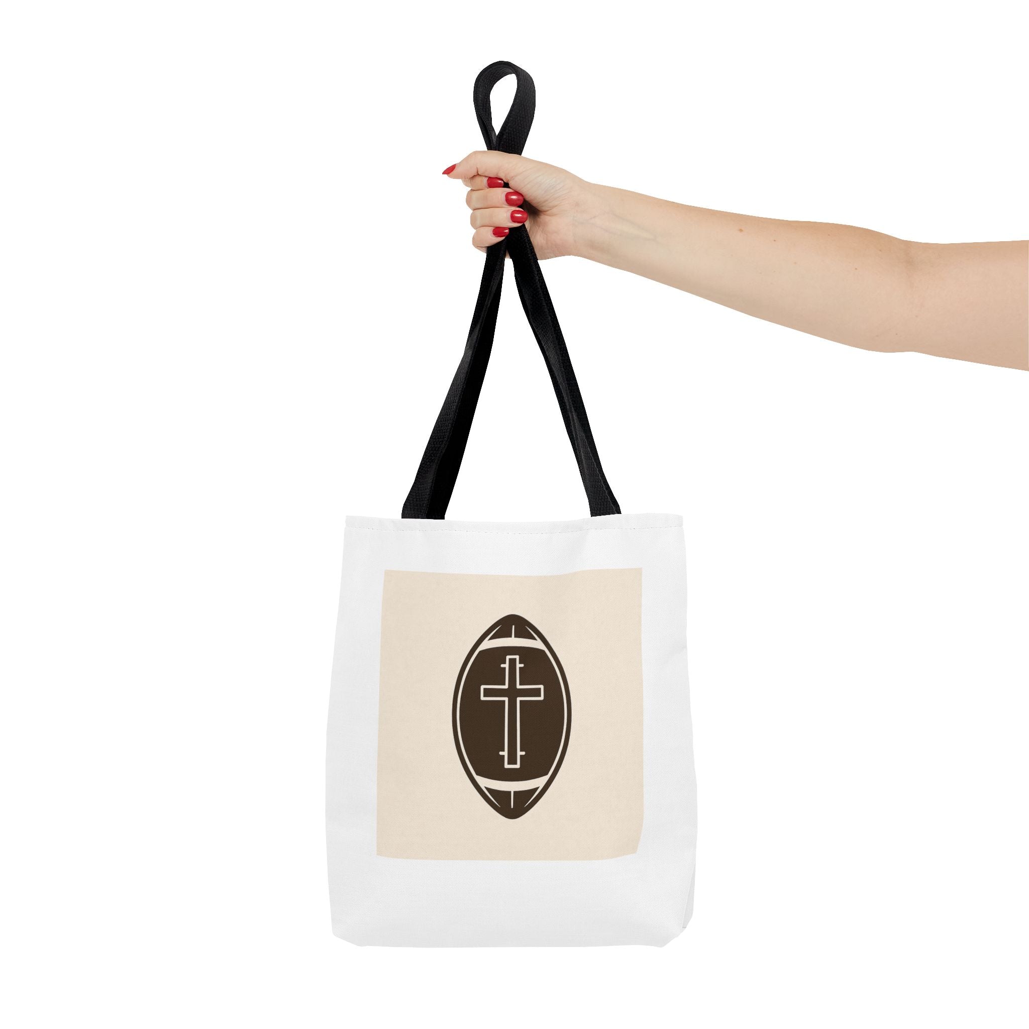 Tote Bag with the football + cross design
