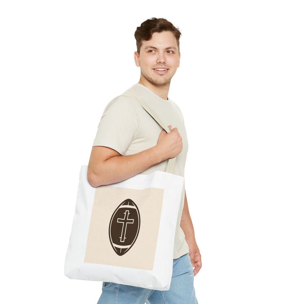 Tote Bag with the football + cross design