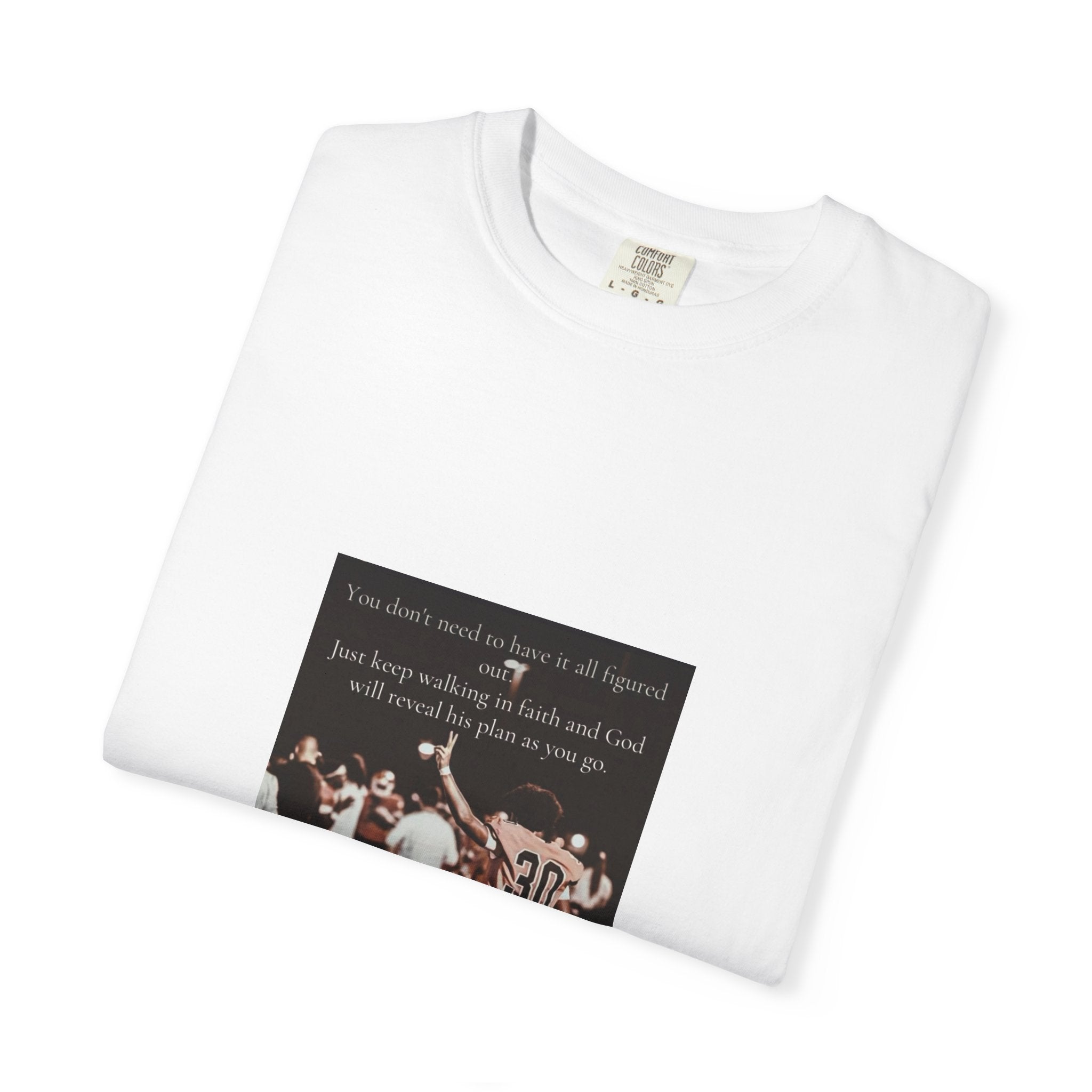 🏈 Faith & Football Graphic Tee – “Walking in Faith” Edition
