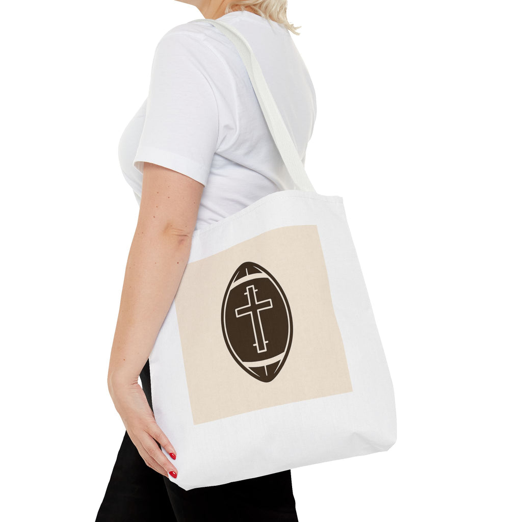 Tote Bag with the football + cross design