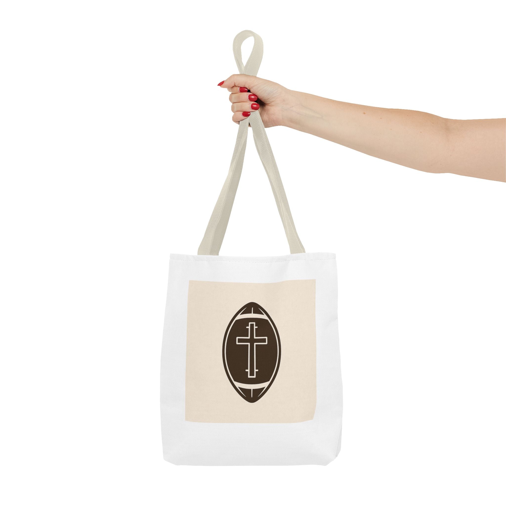 Tote Bag with the football + cross design