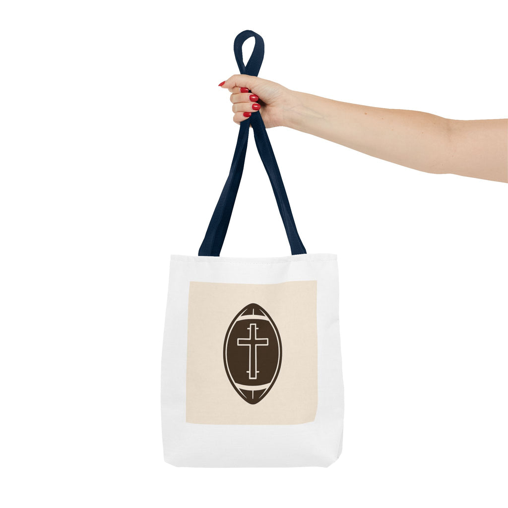 Tote Bag with the football + cross design
