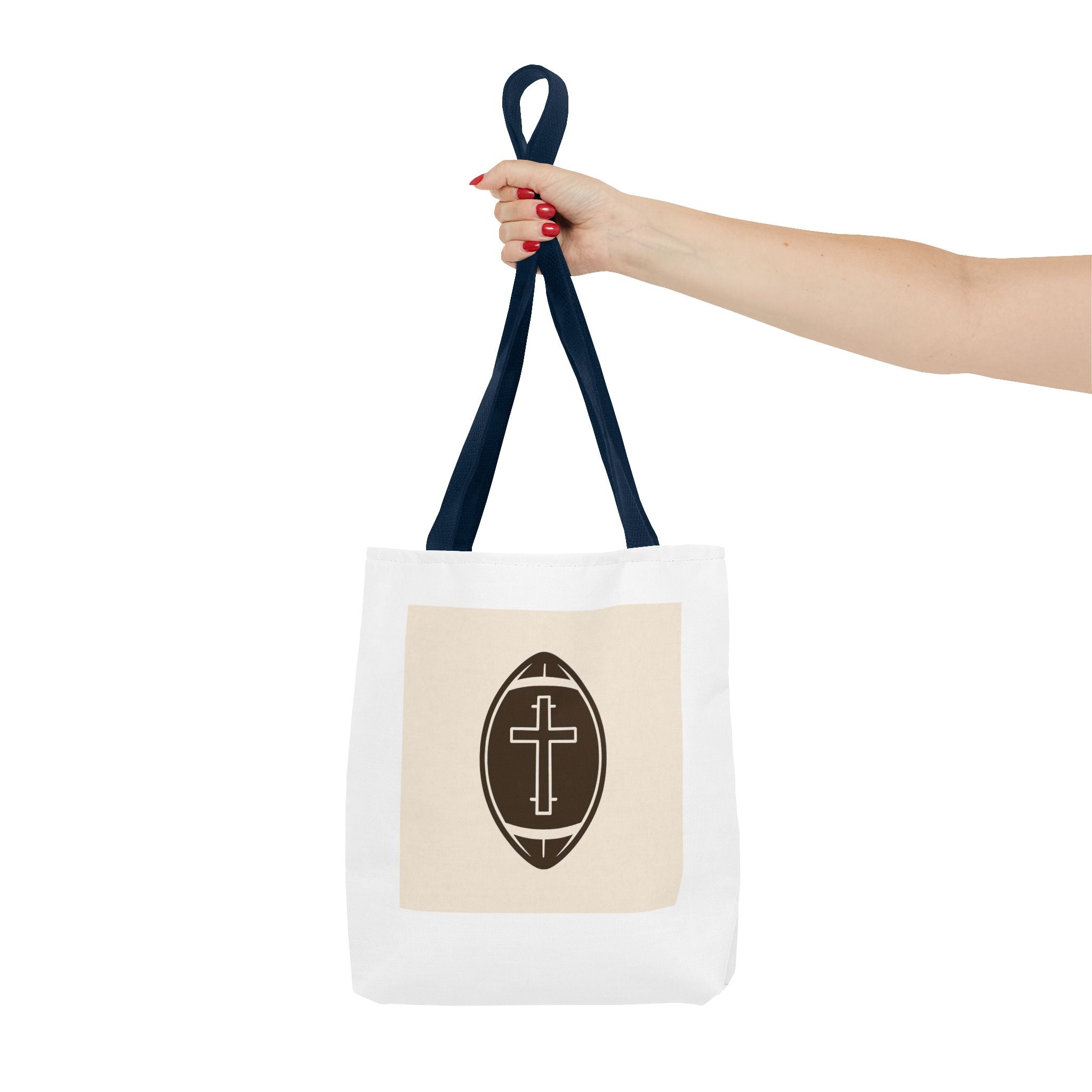Tote Bag with the football + cross design