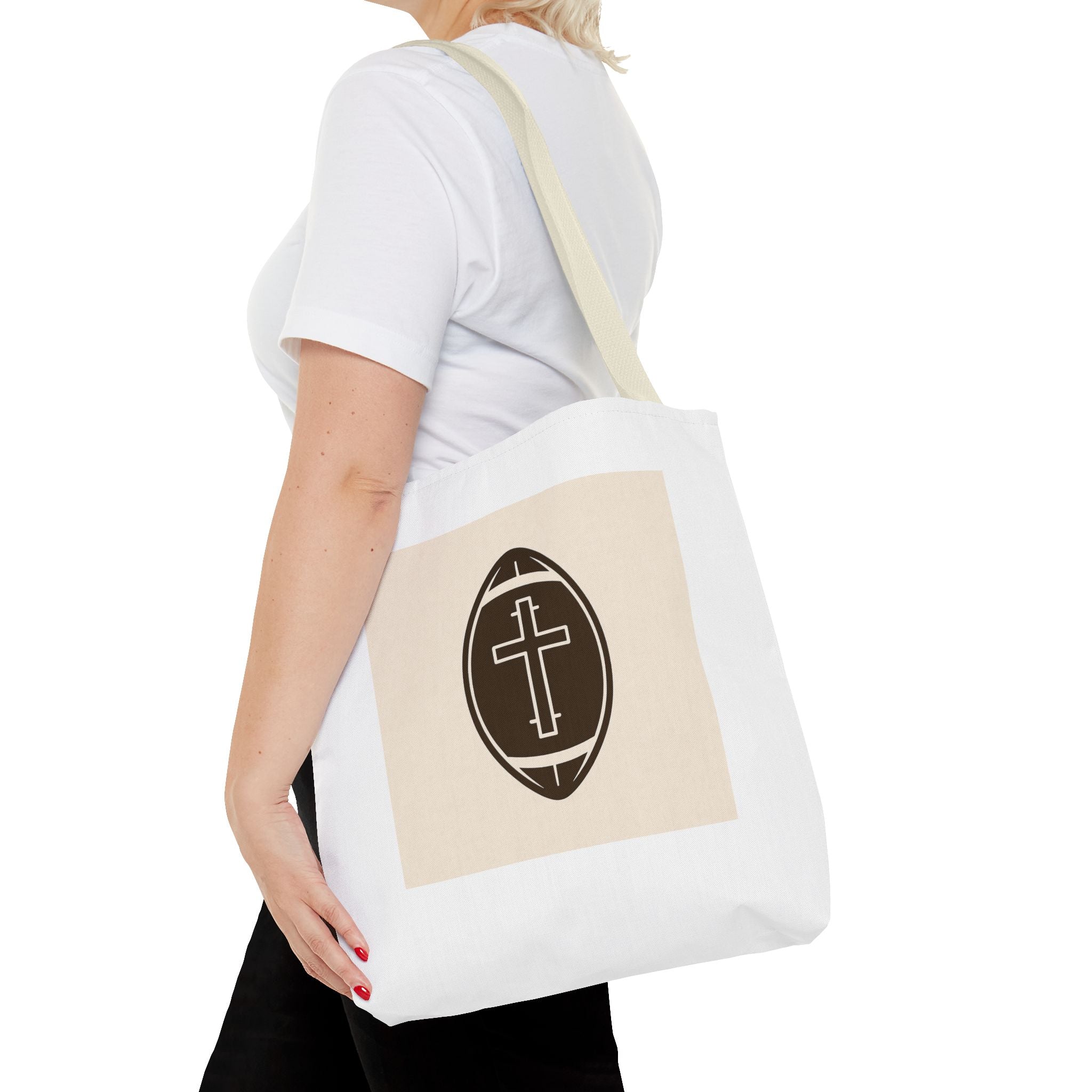 Tote Bag with the football + cross design