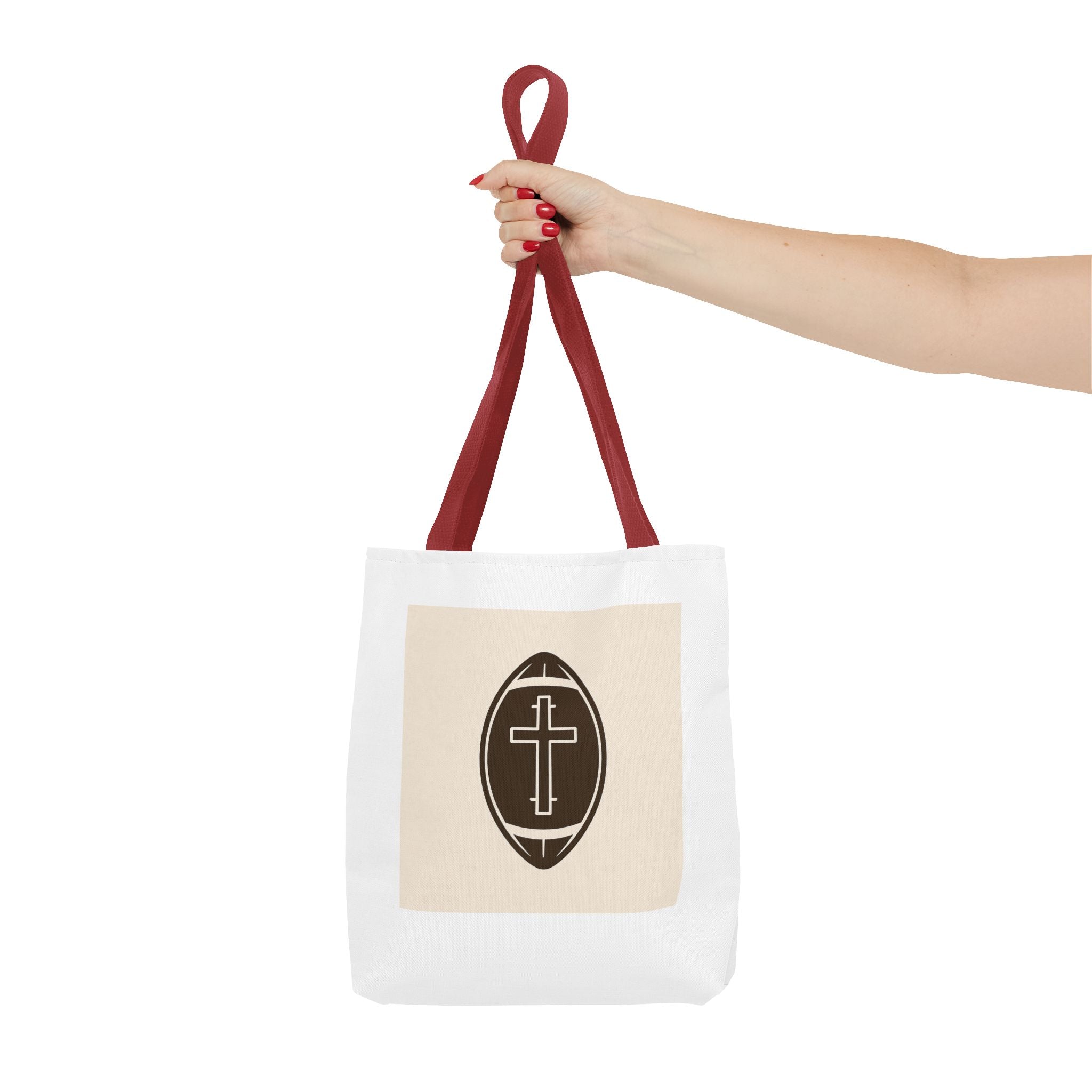 Tote Bag with the football + cross design