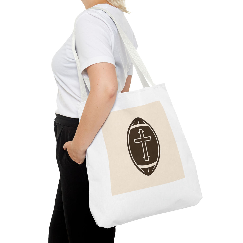 Tote Bag with the football + cross design