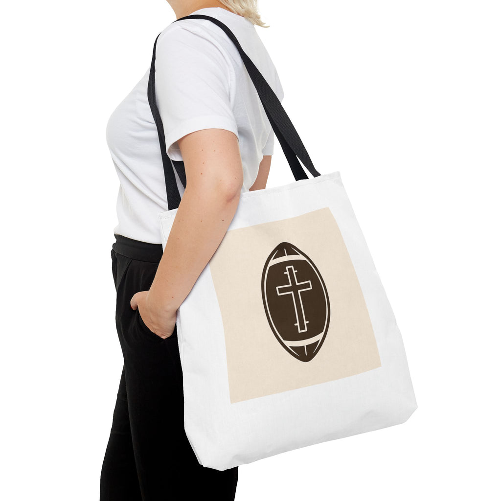 Tote Bag with the football + cross design