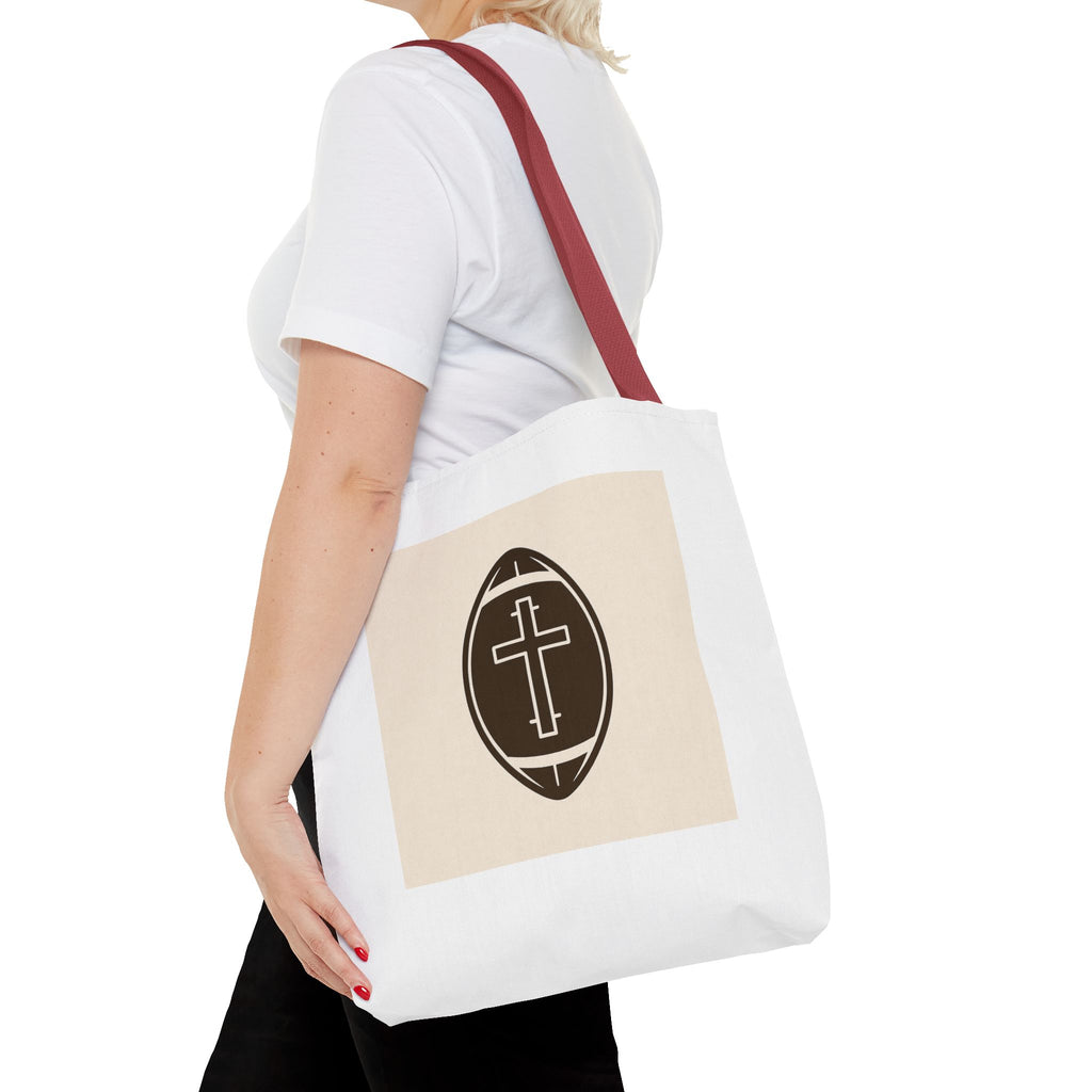 Tote Bag with the football + cross design